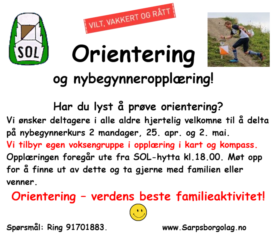 Ny runde med nybegynneropplæring etter påske!